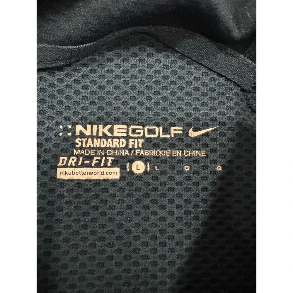 Nike Golf Dri-FIT 1/4 Zip Pullover Mens Large Blue Grey Performance Sweatshirt